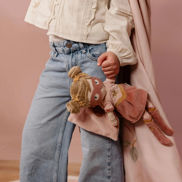 LITTLE DUTCH - Cuddle Doll Superhero Rosa - 35 cm