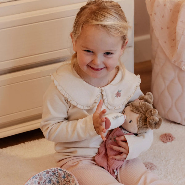 LITTLE DUTCH - Baby doll in basket Rosa GRS