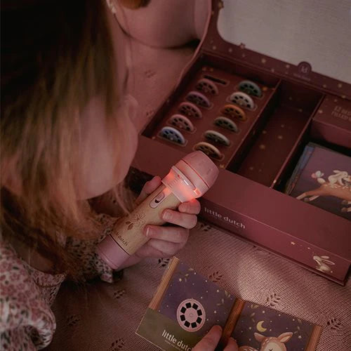 LITTLE DUTCH - Story projector flashlight - Pink