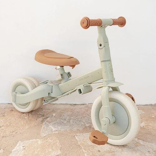 LITTLE DUTCH - 4 in 1 tricycle green