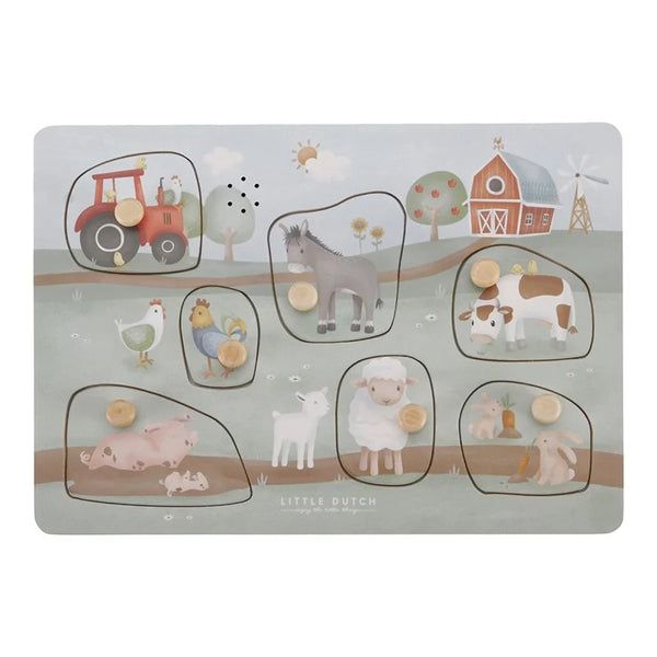 LITTLE DUTCH - Sound puzzle Little Farm