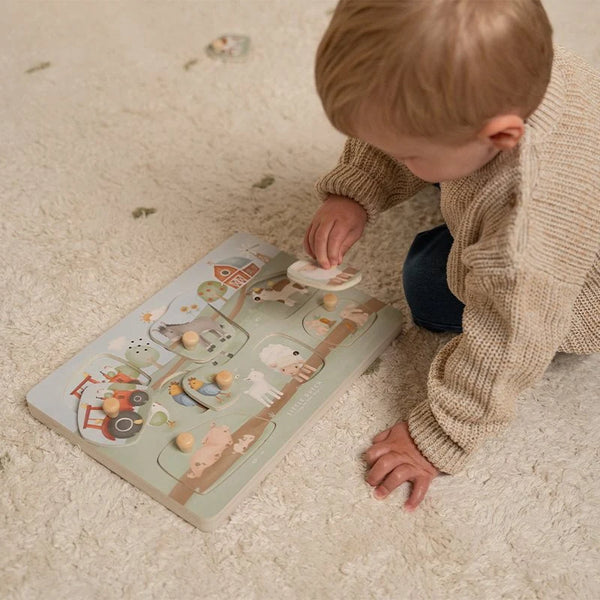 LITTLE DUTCH - Sound puzzle Little Farm