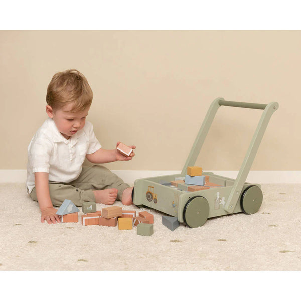 LITTLE DUTCH - Block Trolley Little Farm