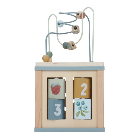 LITTLE DUTCH - Wooden activity cube - Forest Friends