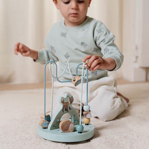 LITTLE DUTCH - Wooden Activity Spiral Large - Forest Friends