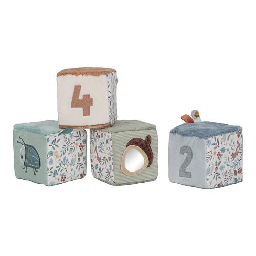 LITTLE DUTCH - Soft Block Set - Blue - Forest Friends