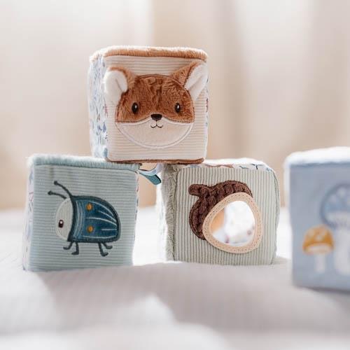 LITTLE DUTCH - Soft Block Set - Blue - Forest Friends