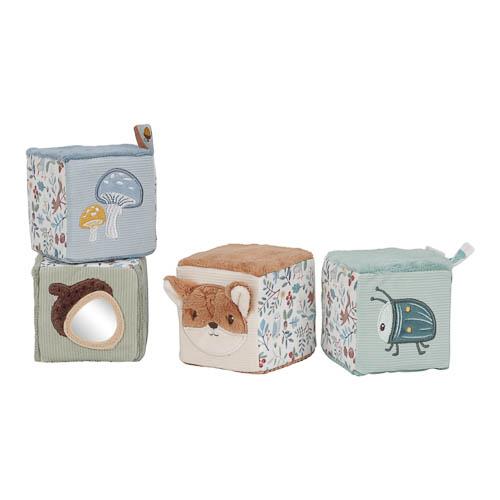 LITTLE DUTCH - Soft Block Set - Blue - Forest Friends