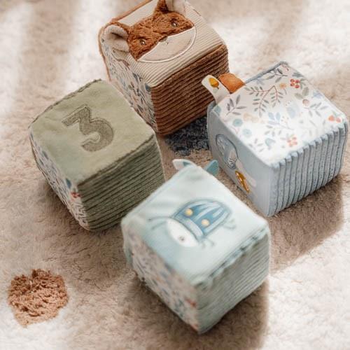 LITTLE DUTCH - Soft Block Set - Blue - Forest Friends