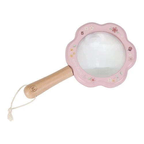LITTLE DUTCH - Wooden Magnifying Glass - Pink - Fairy Garden