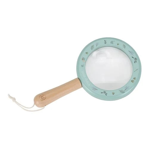 LITTLE DUTCH - Wooden Magnifying Glass - Blue - Forest Friends