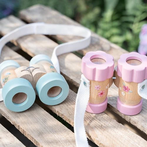 LITTLE DUTCH - Wooden Binoculars - Pink - Fairy Garden