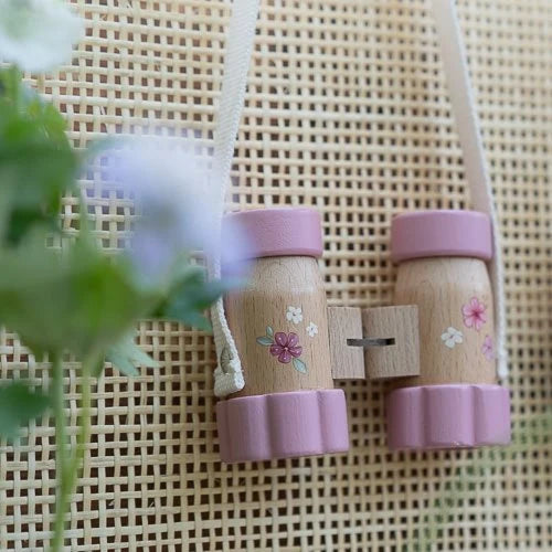 LITTLE DUTCH - Wooden Binoculars - Pink - Fairy Garden