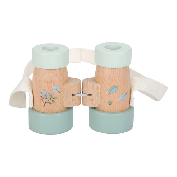 LITTLE DUTCH - Wooden Binoculars - Blue - Forest Friends