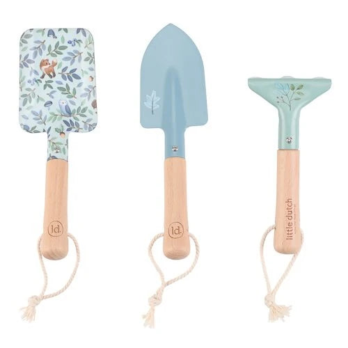 LITTLE DUTCH - Garden tools - Blue - Forest Friends