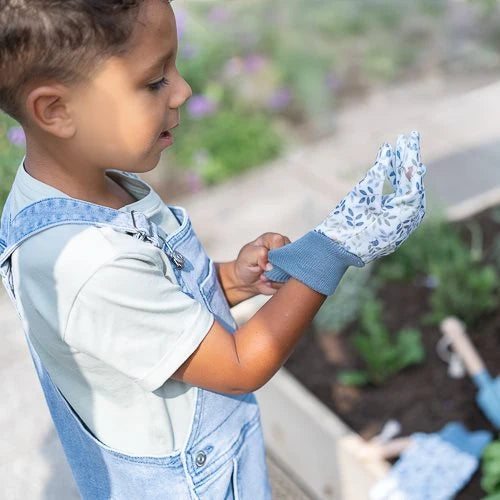 LITTLE DUTCH - Garden gloves - Blue - Forest Friends