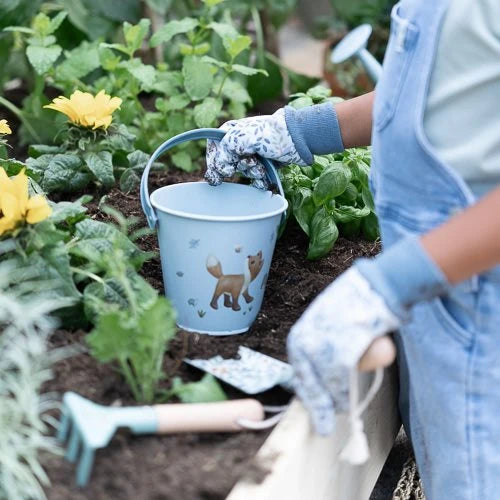 LITTLE DUTCH - Garden gloves - Blue - Forest Friends