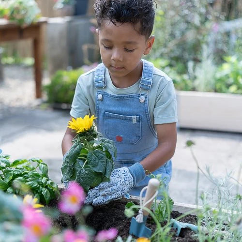 LITTLE DUTCH - Garden gloves - Blue - Forest Friends