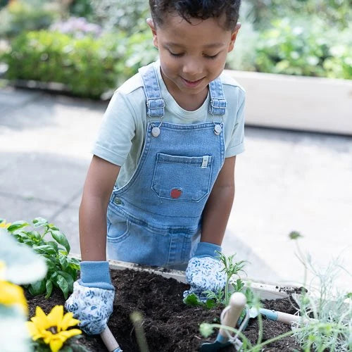 LITTLE DUTCH - Garden gloves - Blue - Forest Friends