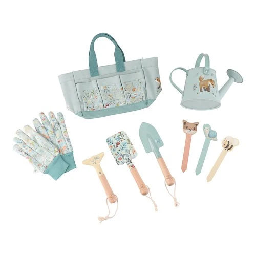 LITTLE DUTCH - Garden gift set 10-piece - Blue - Forest Friends