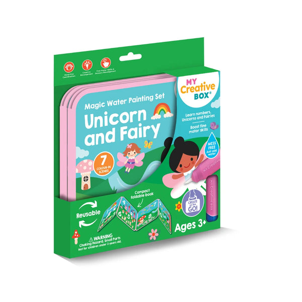 MY CREATIVE BOX - Unicorn and Fairy Magic Water Painting Set