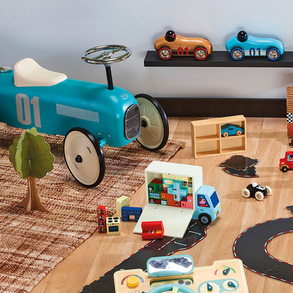 VILAC: Blue Aqua vintage ride on car