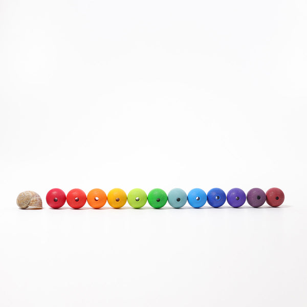 GRIMM's - 36 Large Wooden Beads