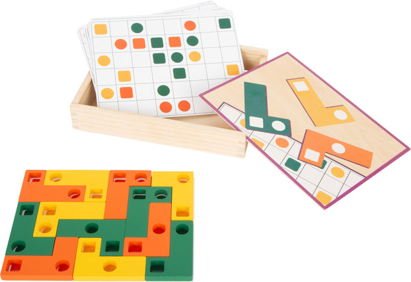 small foot - Geometric Shapes Wooden Learning Puzzle