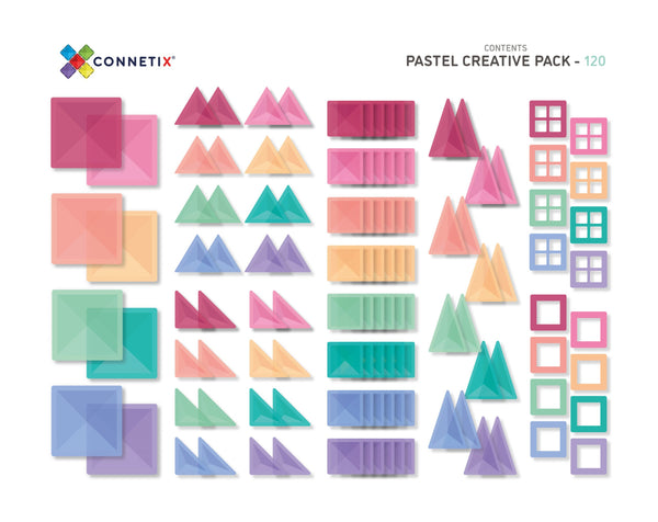 CONNETIX - 120 Piece Pastel Creative Pack
