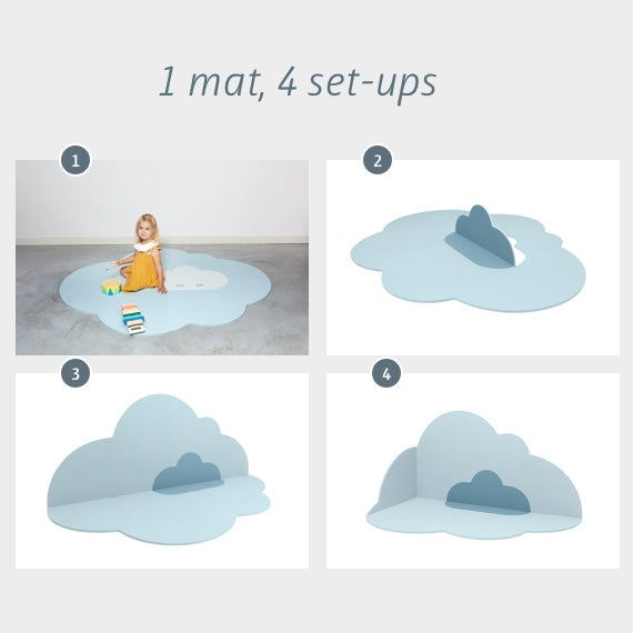 QUUT - Playmat Cloud Large - Dusty Blue