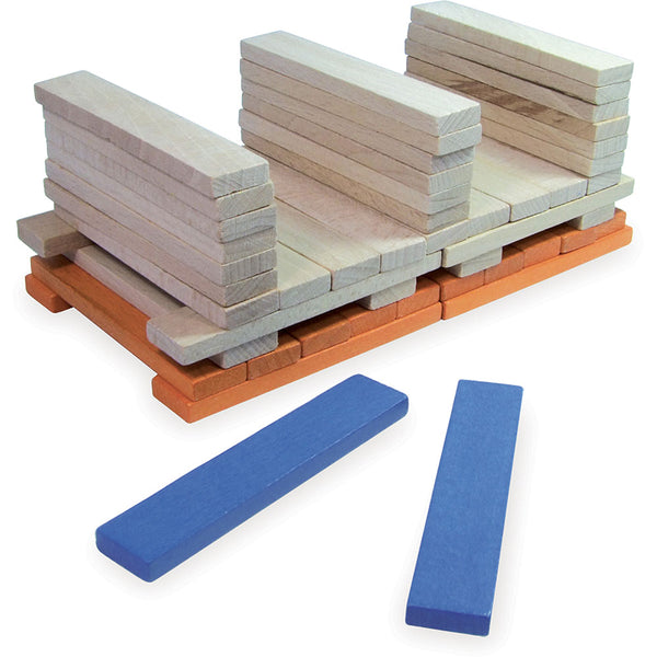 VILAC - 100 Coloured Wood Pieces Set