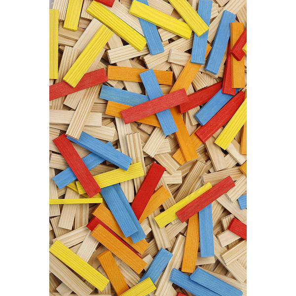 VILAC - 100 Coloured Wood Pieces Set