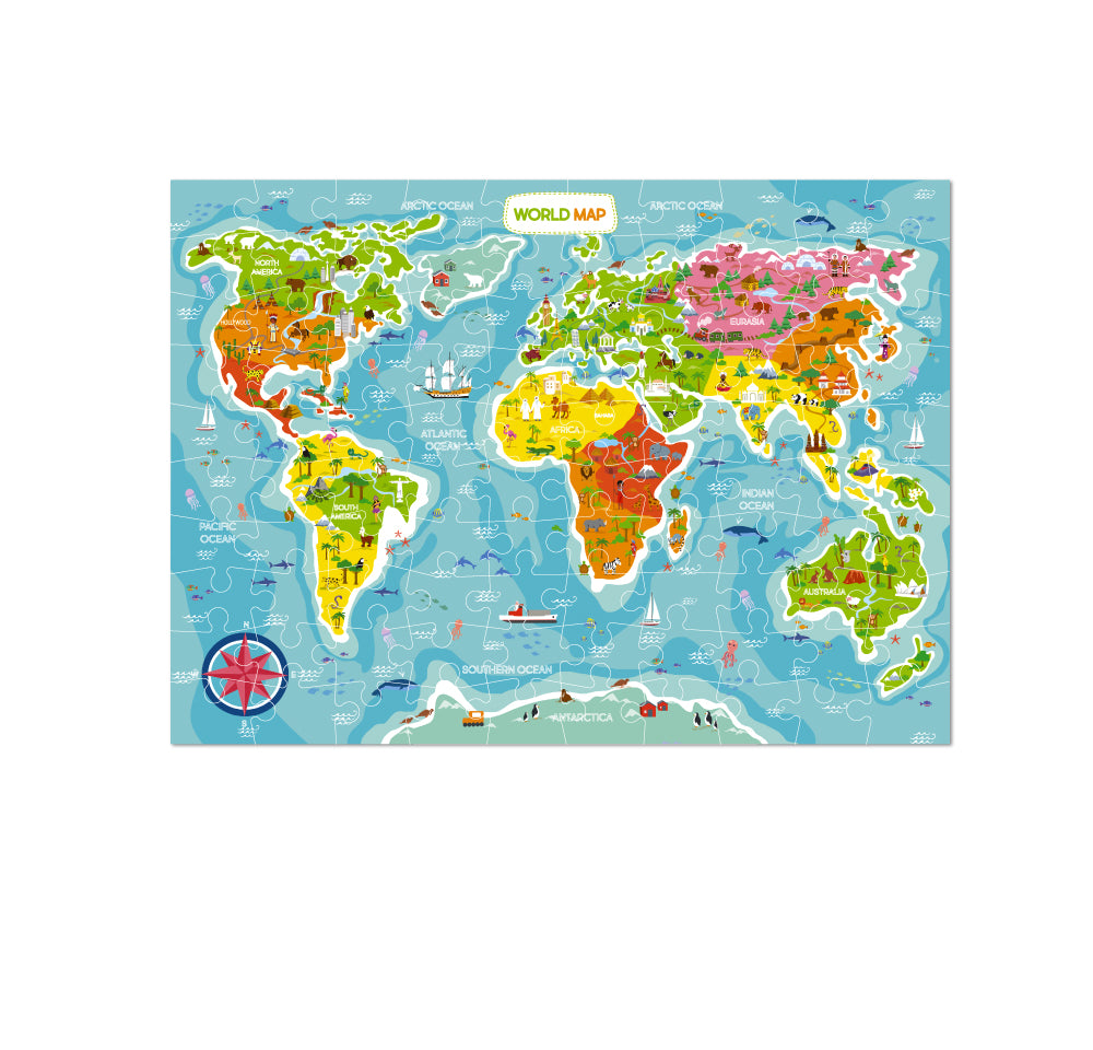 DODO TOYS - 100pcs - Puzzle - Map of The World