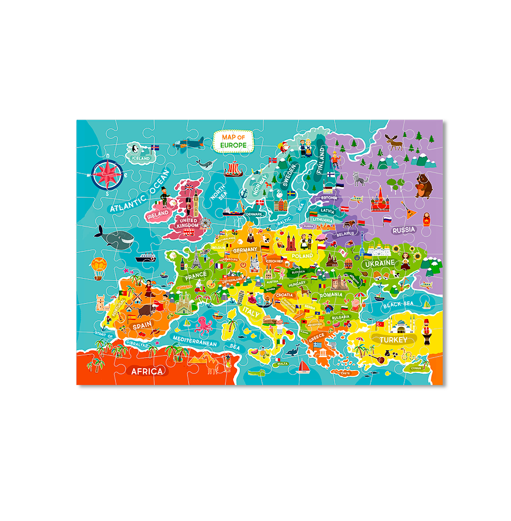 DODO TOYS - 100pcs - Puzzle - Map of Europe