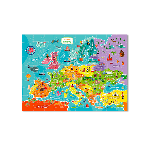 DODO TOYS - 100pcs - Puzzle - Map of Europe