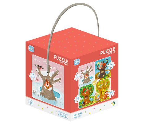 DODO TOYS - Puzzle 4in1 - 12-16-20-24 elements- 4 Seasons