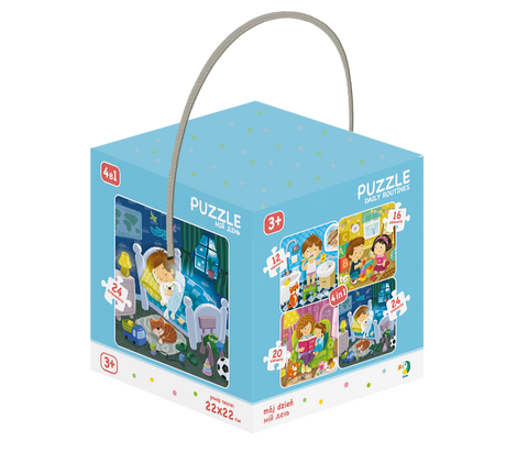 DODO TOYS - Puzzle 4in1 - 12-16-20-24 elements - Daily Routines