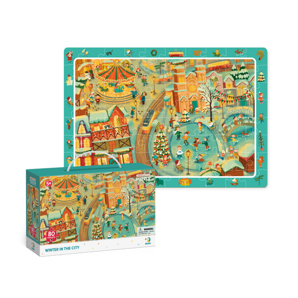 DODO TOYS - 80pcs - Obsevartion Puzzle - Winter in the City