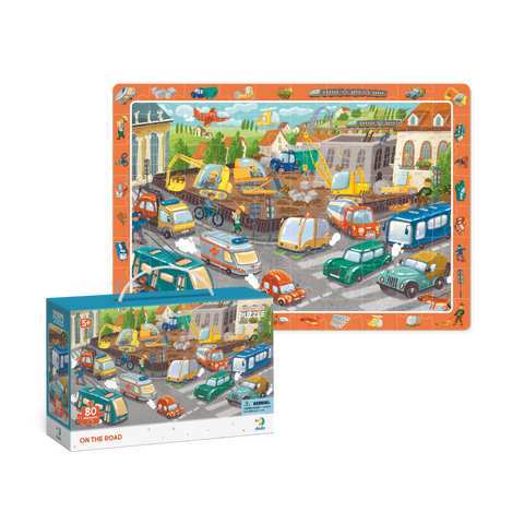 DODO TOYS - 80pcs - Observation Puzzle - On the Road