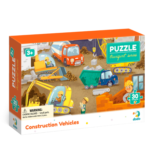 DODO TOYS - 30pcs - Puzzle - Construction Vehicles