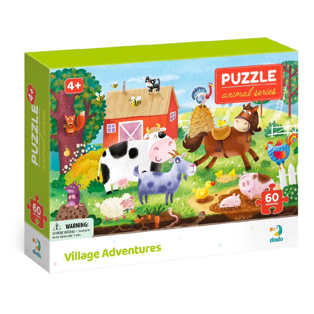 DODO TOYS - 60pcs - Puzzle - Village Adventures