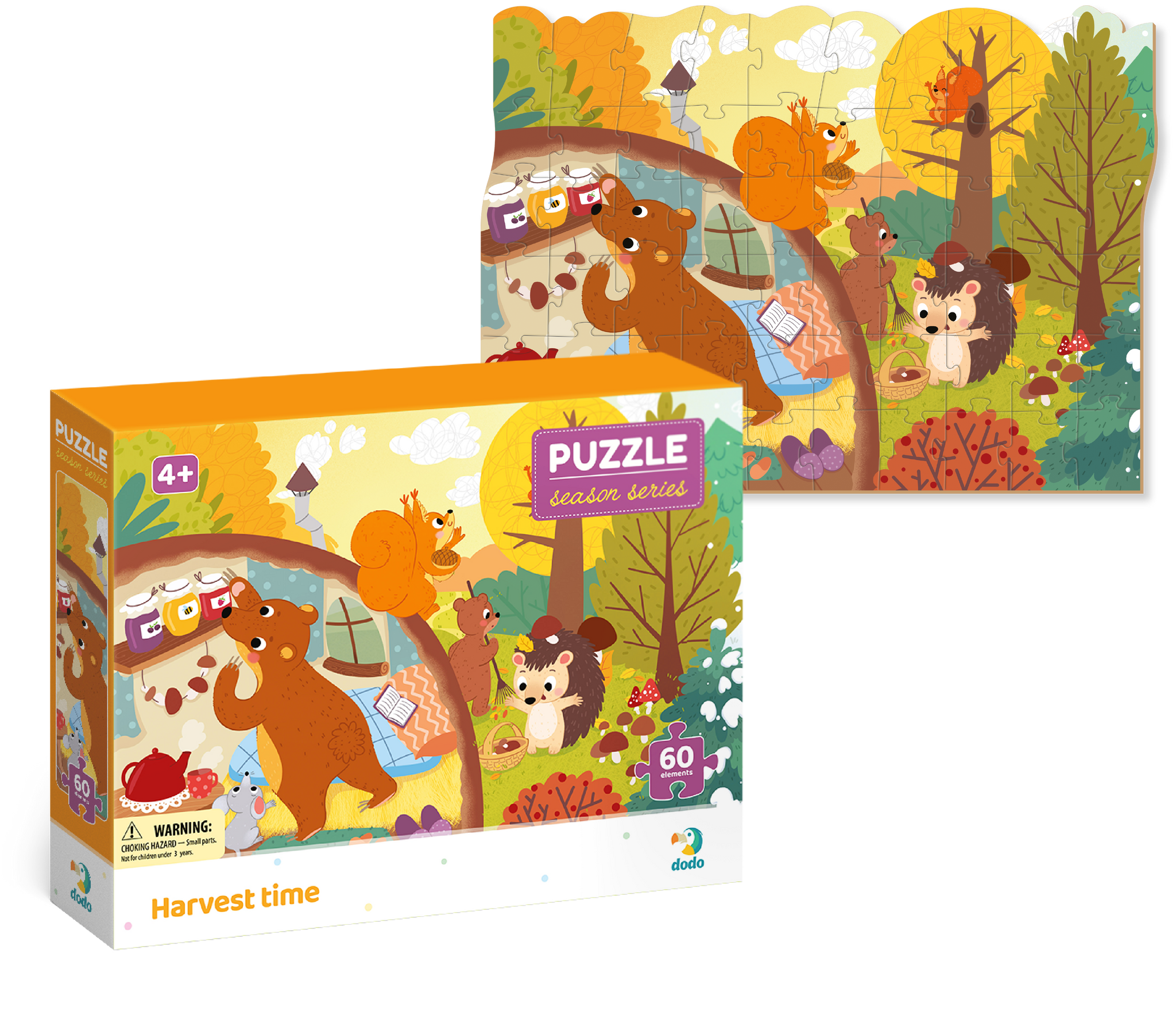 DODO TOYS - 60pcs - Puzzle - Seasons Harvest Time