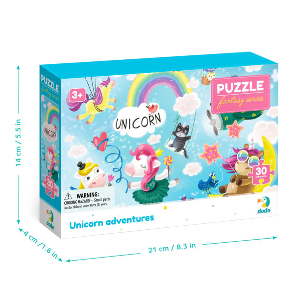 DODO TOYS - 30 pcs - Puzzle - Unicorn Adventures