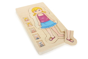small foot - Layer Puzzle Anatomy Girl