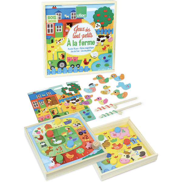 VILAC - Farm Tiny Tots Game Set