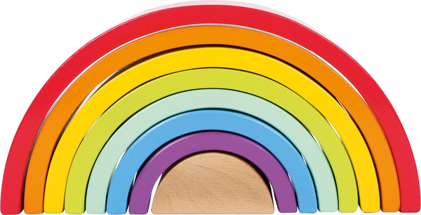 small foot - Wooden Building Blocks Large Rainbow