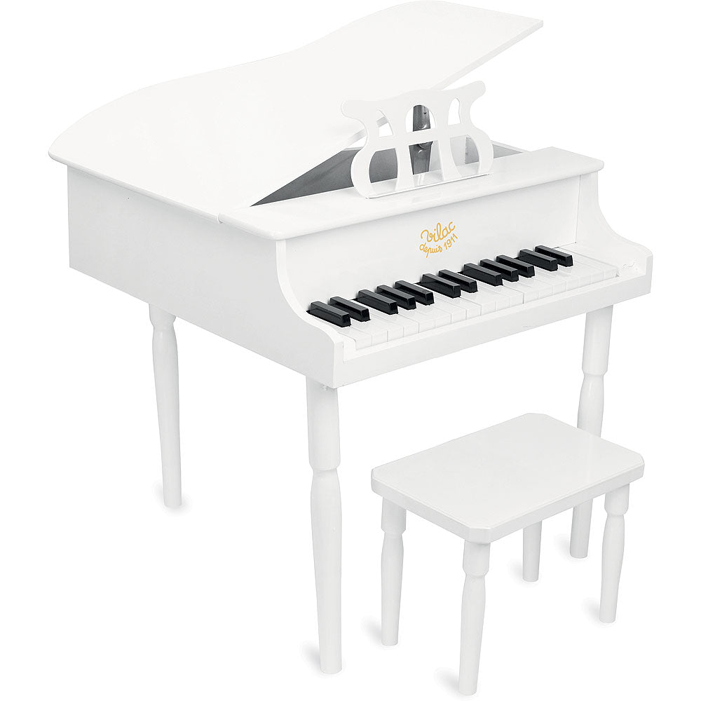 VILAC - White Grand Piano with Stool