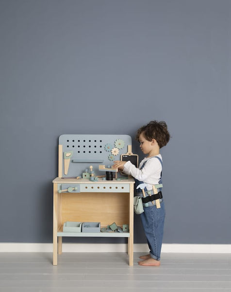 LITTLE DUTCH - Children's workbench with tool belt