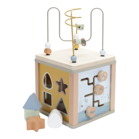 LITTLE DUTCH - Wooden Activity Cube - Little Goose