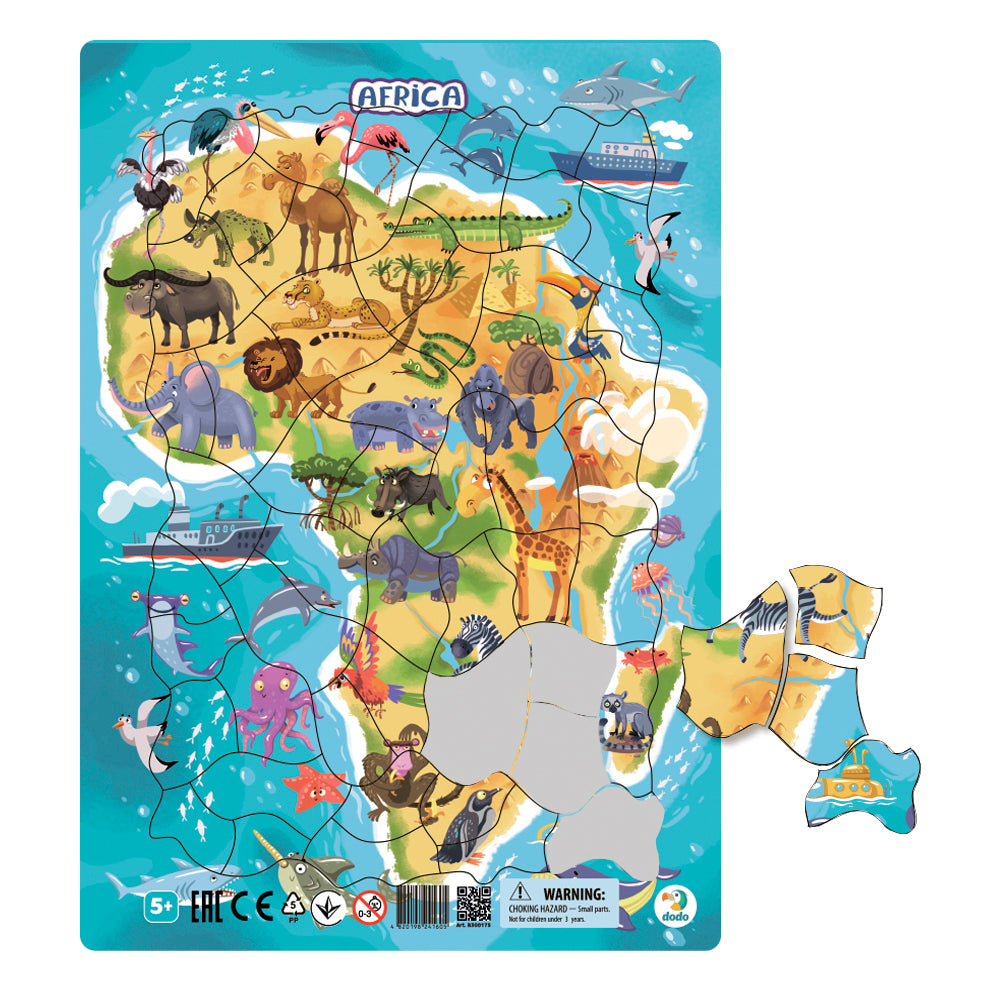 DODO TOYS - Frame Puzzle - Africa